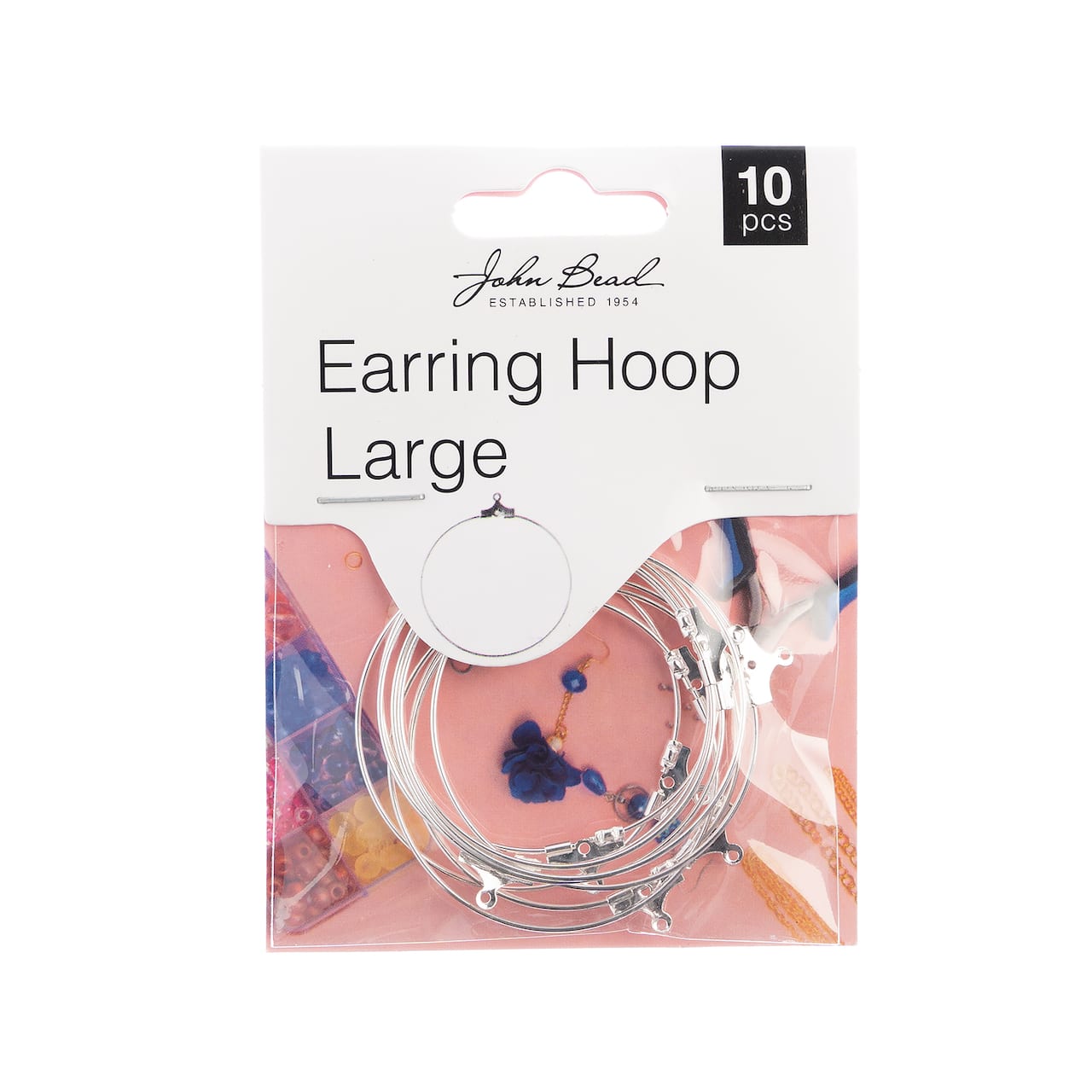 John Bead Must Have Findings 38mm Large Earring Hoops, 10ct.